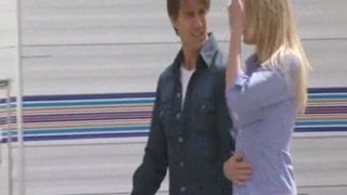 Tom Cruise Cameron Diaz Soccer on set of Knight & Day