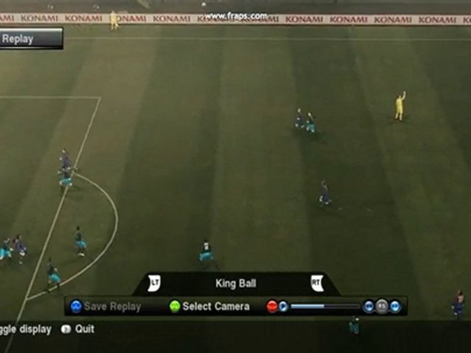pes 2010 messi barcelona amazing bicycle kick goal
