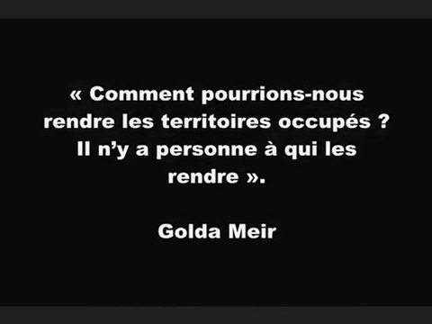 ISRAEL - Paroles de dirigeants sionistes (racistes)