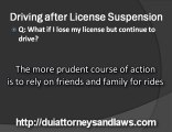 Baltimore DUI Attorneys - License Suspension
