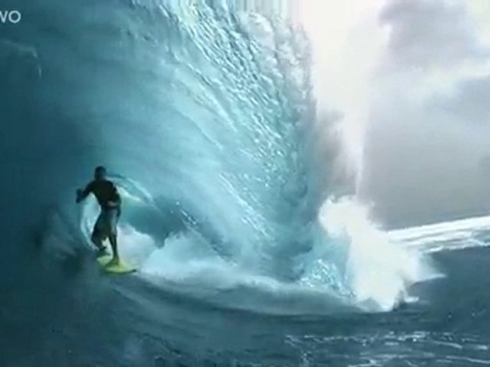 En direct d'une vague.