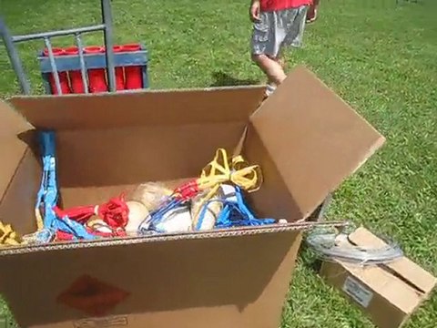 Montage du feu de Feurs 12 juin 2010