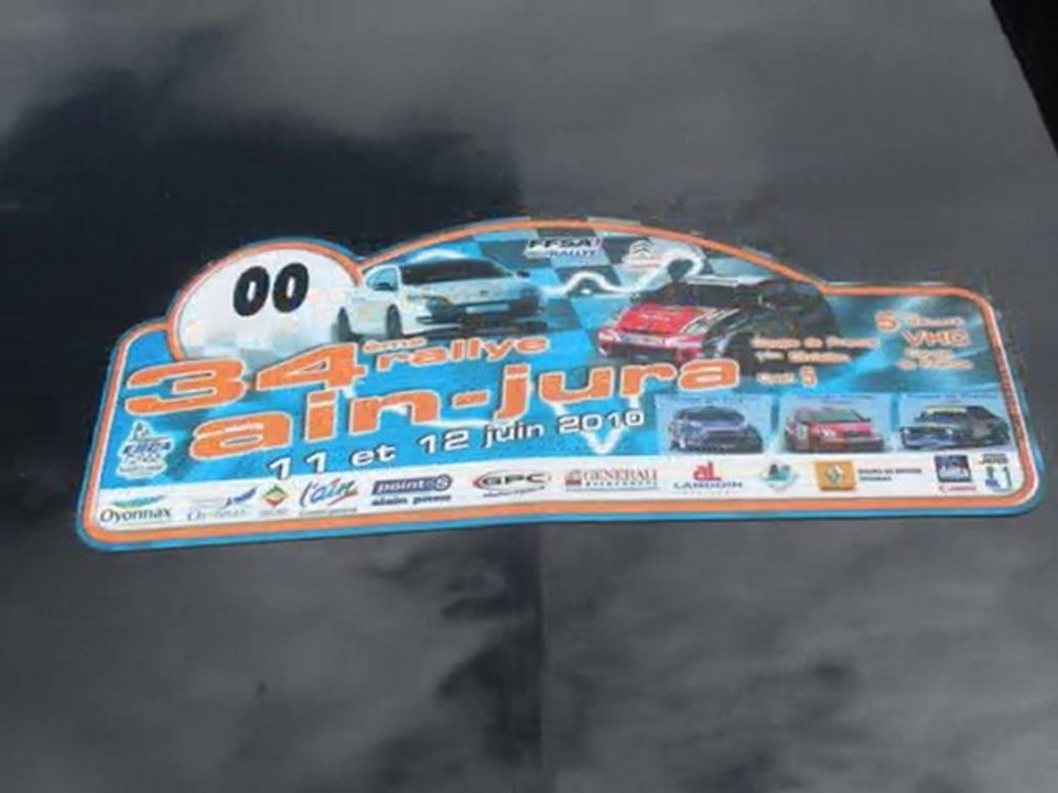 Vidéo RALLYE AIN JURA 2010