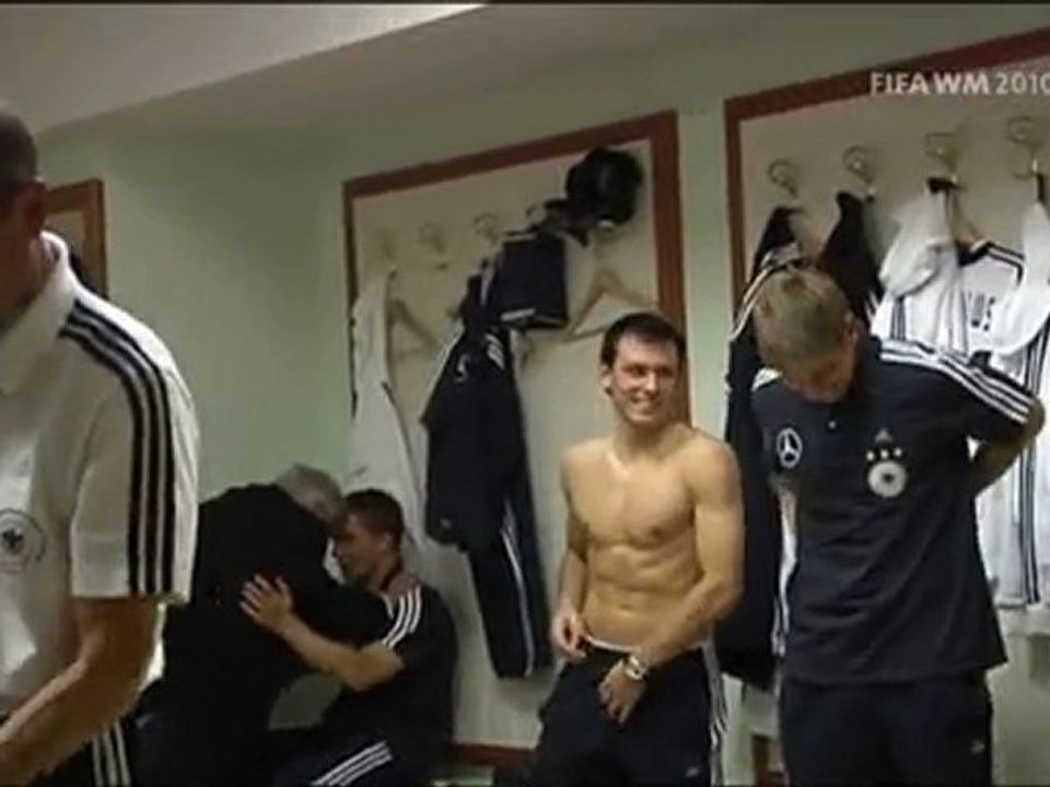 Lukas Podolski Naked in Locker Room
