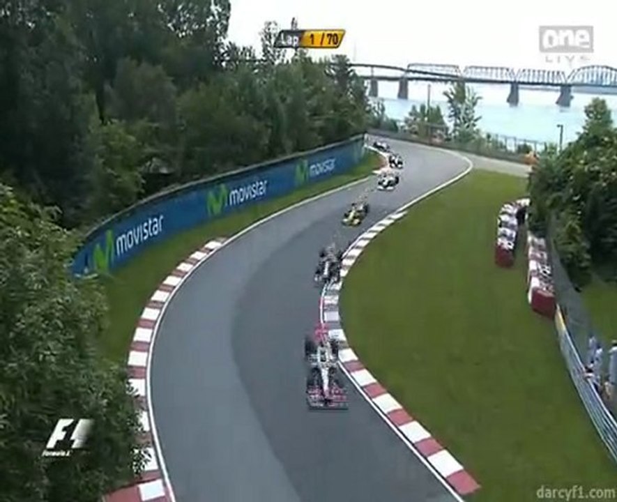 formule 1 gp du canada crash start