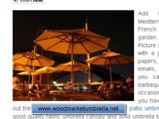 Wood Market Umbrella