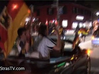 Les Allemands fêtent la victoire à Kehl