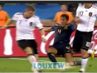 Football avec des buts beaucoup de buts