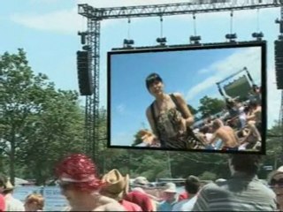 Football vs Festival at the Isle of Wight