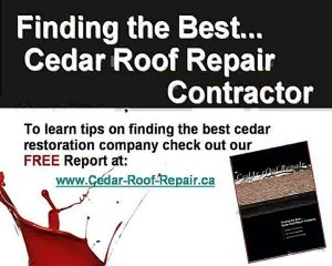 Cedar Roof Repair Abbotsford