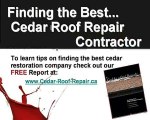 Cedar Roof Repair Abbotsford