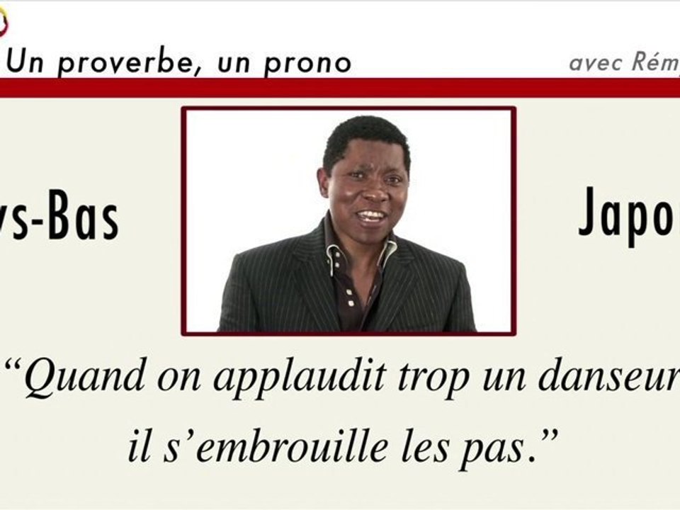 Un proverbe, un prono : Pays-Bas - Japon