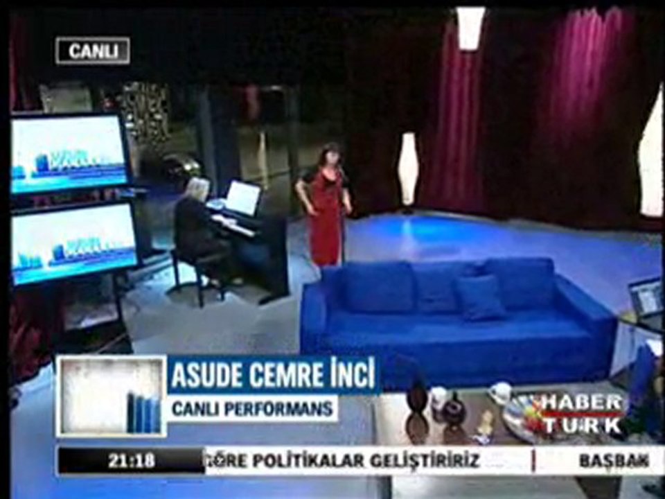 ASUDE CEMRE INCI, CANLI PERFORMANS TINGANNAR HABERTURK