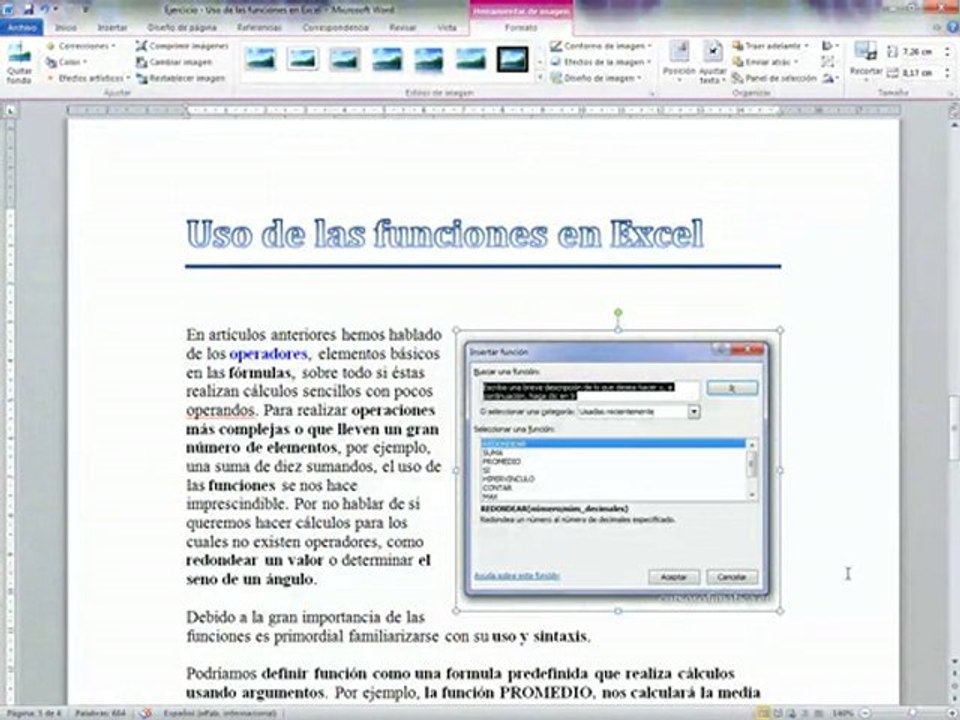 AprendeCosas.es: Insertando Imagenes en Word