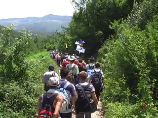 Film de Philippe Huyghe  "La marche de la Paix" 2009  vers Srebrenica