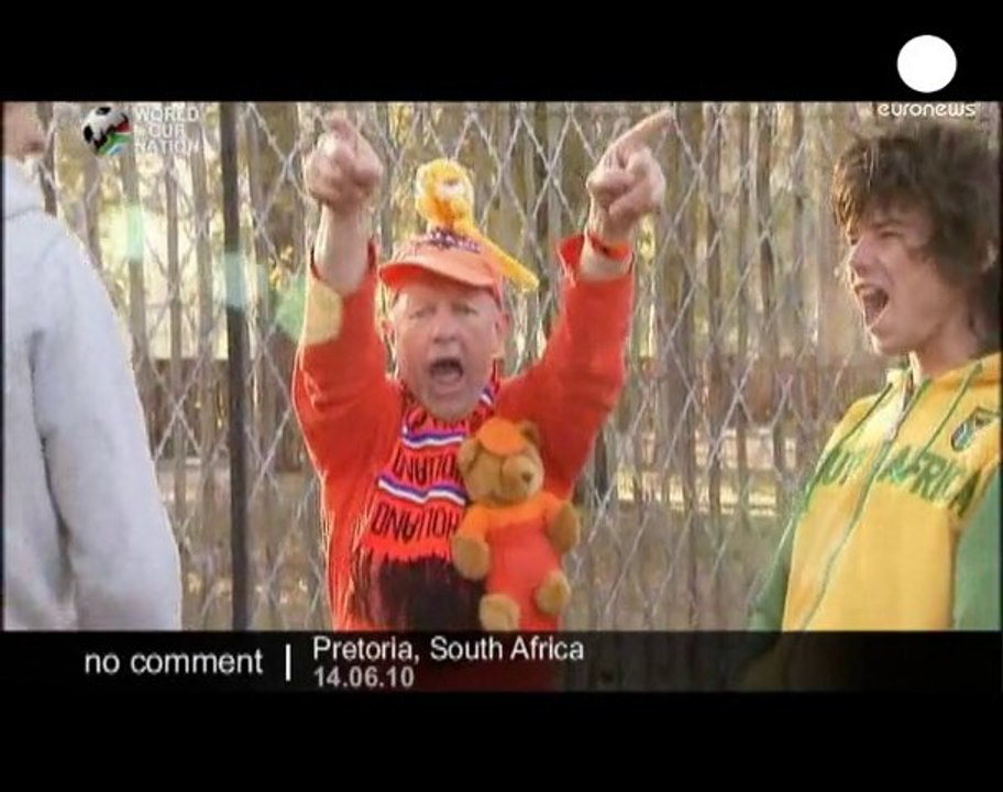 Dutch fans head for World Cup match - no comment