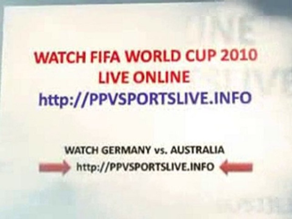 Watch Germany vs Australia Live