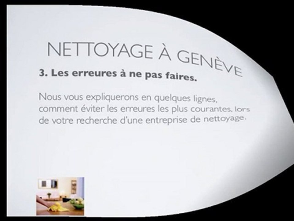 nettoyage geneve