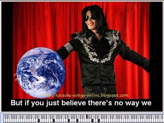 Micheal JAckson "We are the world" karaoke song online.