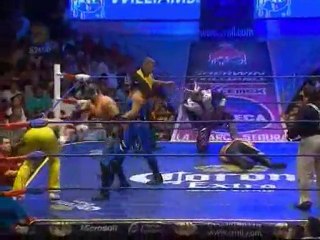 Fantasma, Máscara, Shocker vs Alebrije, Olímpico, Psicosis
