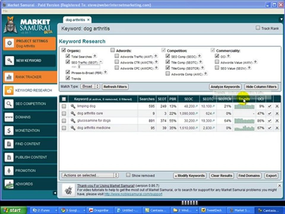 Keyword Research With The Market Samurai Download