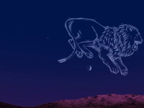 La Lune, Mars et Régulus