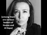 ORIANA FALLACI SULL'ANTISEMITISMO I find it shameful 1of 2