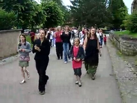 Chet Nuneta sur le chemin de la collégiale de Marsal