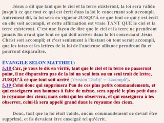 (1 de 5) Sommes-nous sous la loi et peut-on manger du porc ?