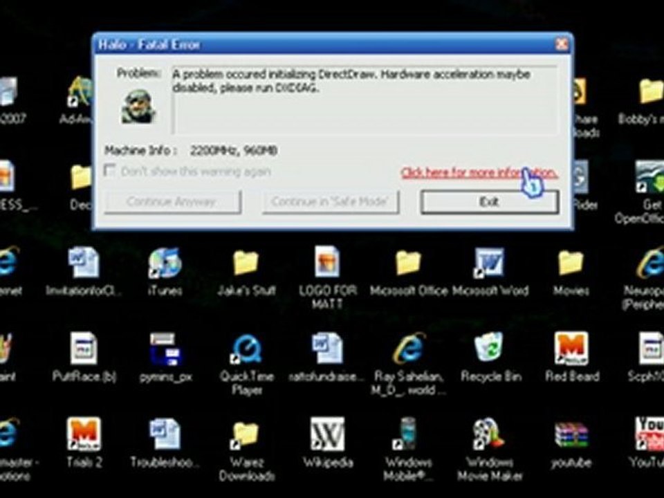 HALO ERROR HELP!!!!!!!!!!!!!!