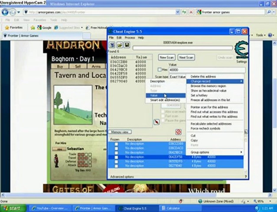 Cheat Engine on Frontier