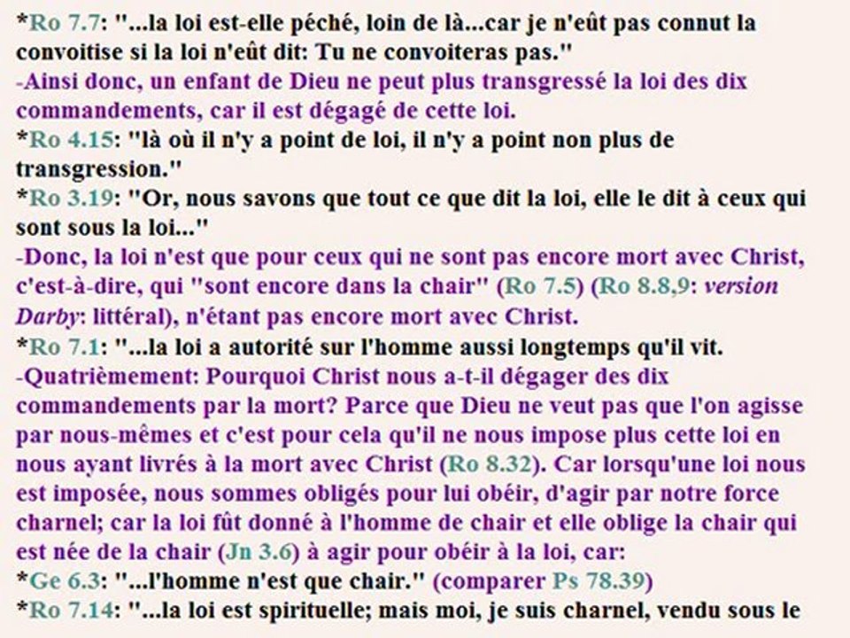 (1de3) Le chrétien est-il sous la loi des 10 commandements ?
