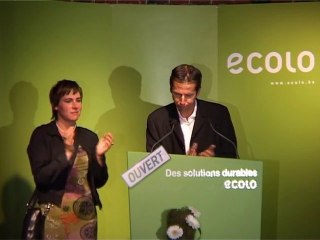 Le discours des co-présidents d'Ecolo à la soirée électorale
