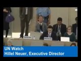 Hillel Neuer aux Nations-Unies;la verité sur la flotille!!
