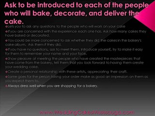 Mississauga Wedding Cakes - Get To Know The Staff