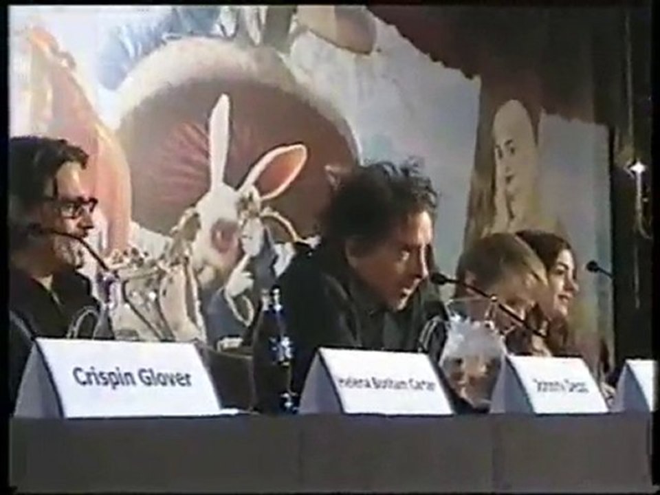 Johnny Depp and Tim Burton pretending a gay couple