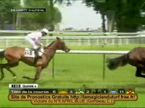 Vidéo Quinté PRIX DANIEL LESCALLE a Auteuil 15 juin 2010