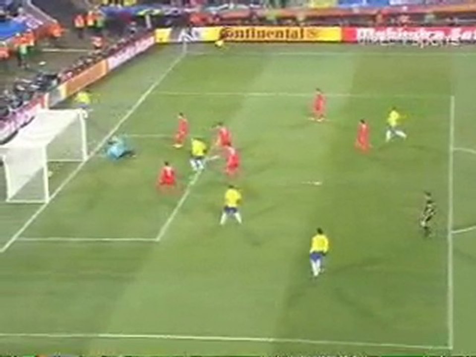Brasil 1 - Corea del Norte 0 - W. C. South Africa 2010