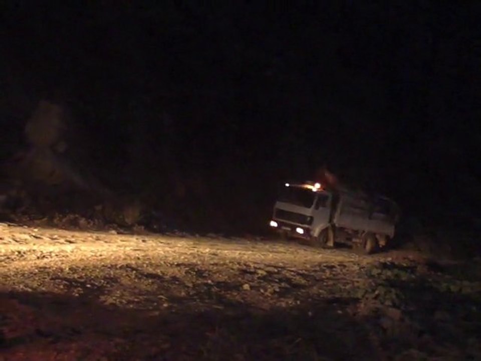 Sur la route de Pointe-Noire Dolisie, par un froir hivernal