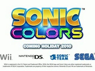 Sonic Colours - E3 2010 Trailer [HD]