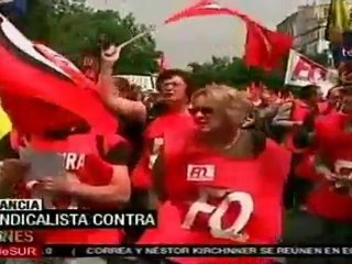 Francia: Marchan miles contra reforma al sistema de pensione