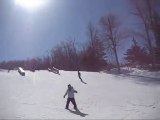 Stratton Quarter Pipe: 2 Snowboarding Wipeouts