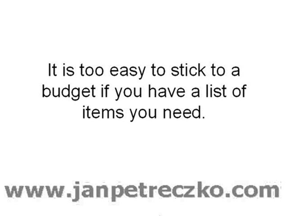 How a Simple Shopping List Saves you Money