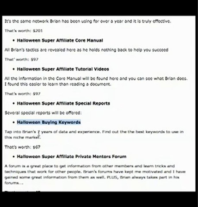 Halloween Super Affiliate Bonus