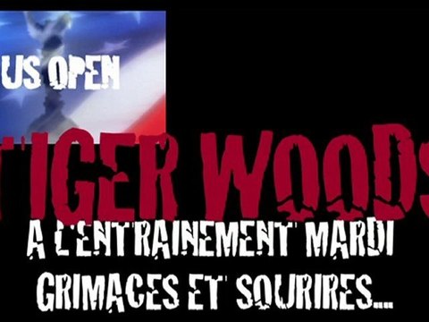 Woods tape ses premiers coups à l'US Open