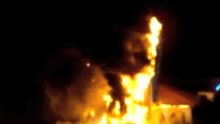 Touchdown by God! Jesus up in Flames