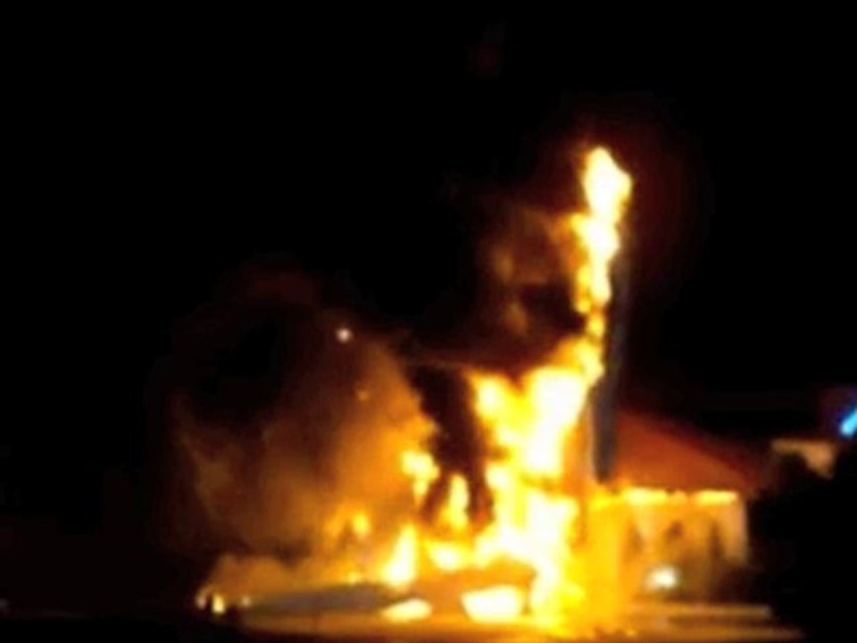 Touchdown by God! Jesus up in Flames