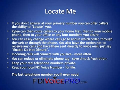 FDI Voice Review How Kylee Locates You