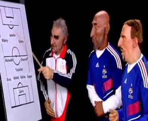 Vuvuzela Guignols avec Domenech - Canal +