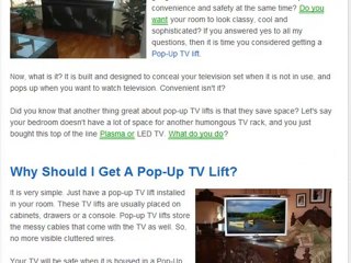 The Best Plasma TV Lift in Town